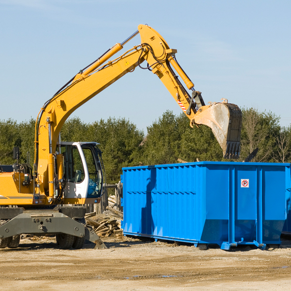 what size residential dumpster rentals are available in Greenhurst